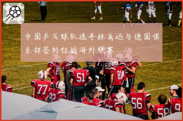 中国乒乓球队选手林高远与德国俱乐部签约征战海外联赛